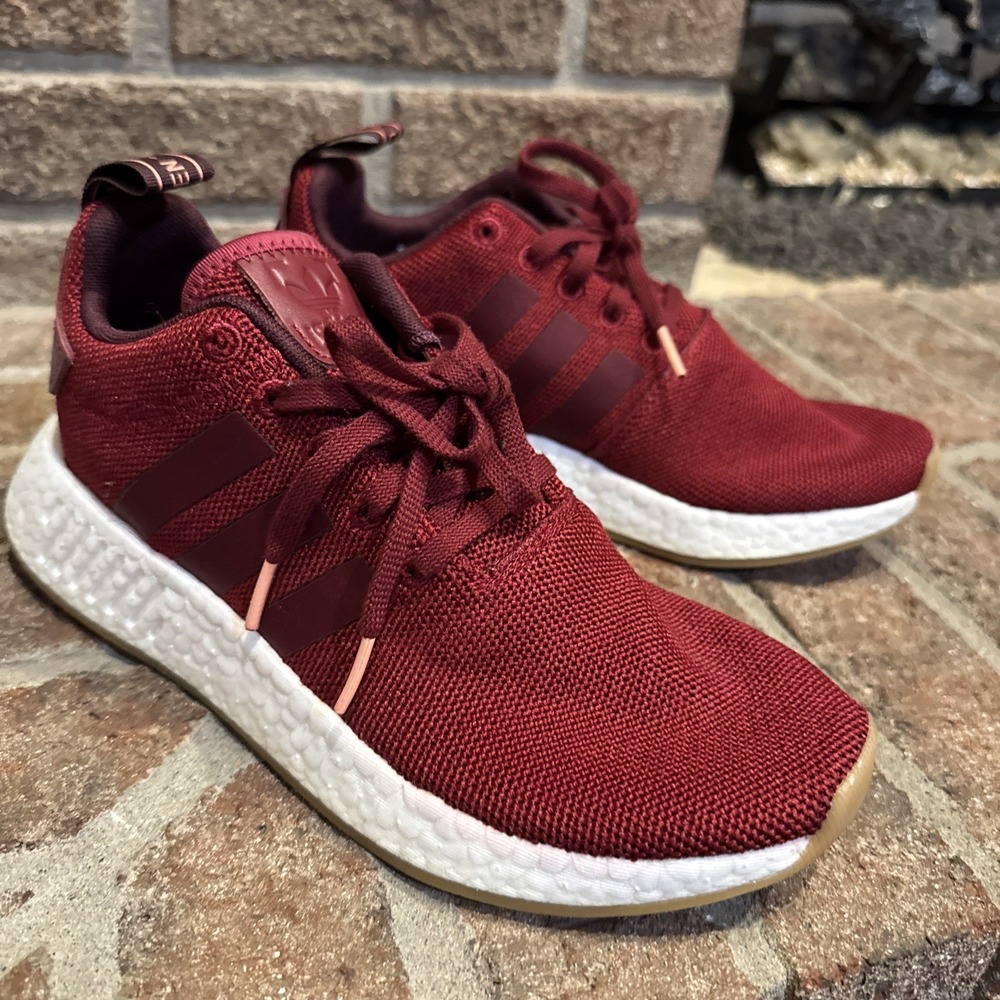 Adidas NMD R2 Shoes Mens Size‎ 5.5 Red Primeknit Boost  CQ2404 Sneakers